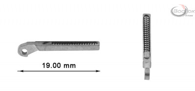 Флекса амортизатор для заушников №2 серебро (уп.18 шт)