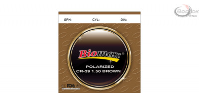 Линза полимерная Biomax поляризационная CR-39 (коричневая). Индекс 1,50 (шт.)