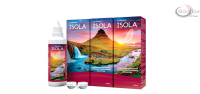 Розчин для контактних лінз Solente Isola 100 ml + контейнер