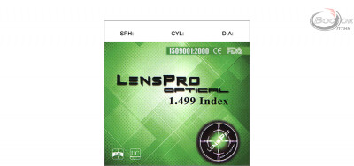 Лiнза полiмерна Lenspro CR-39 без покриття. Iндекс 1,49 (шт.)