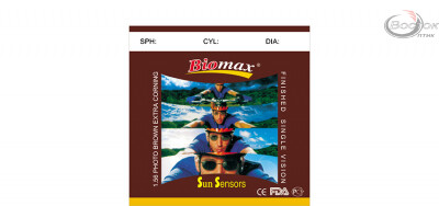 Линза полимерная Biomax фотохромная (коричневая). Индекс 1,56 (шт.)